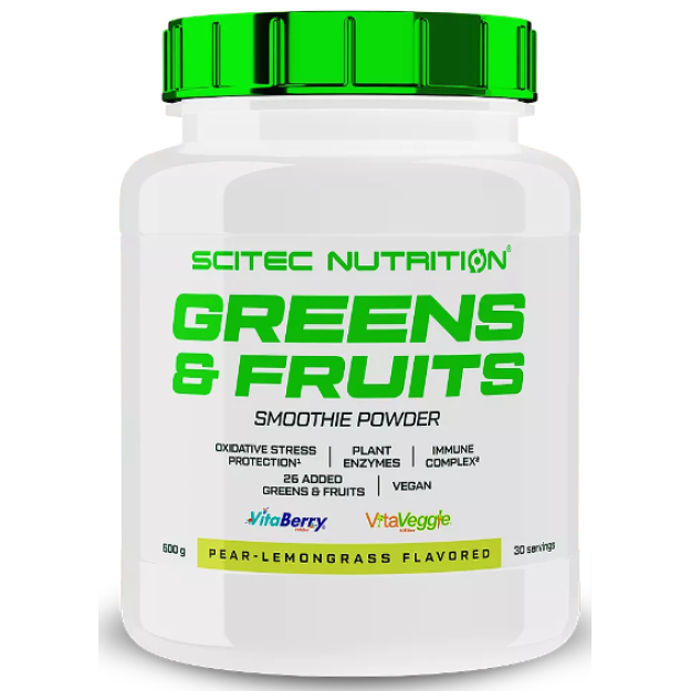 Scitec Nutrition Vita Greens&Fruits 600g fotogrāfija