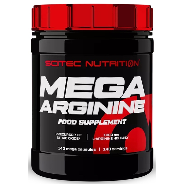 Scitec Nutrition MEGA ARGININE 140 caps bilde Scitec Nutrition MEGA ARGININE 140 caps fotogrāfija