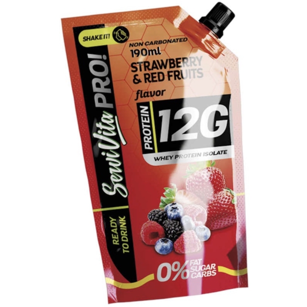 ServiVita Protein Drink 190 ml - Strawberry&Red fruits picture ServiVita Protein Drink 190 ml - Strawberry&Red fruits photo