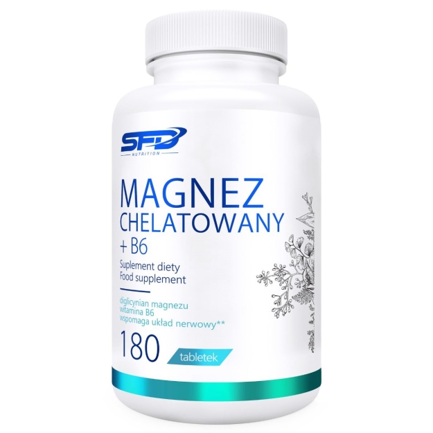 SFD Nutrition Helatēts Magnijs + B6 180 tabletes SFD Nutrition Helatēts Magnijs + B6 180 tabletes