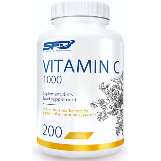 SFD Nutrition C vitamīns 1000 200 tabletes bilde SFD Nutrition C vitamīns 1000 200 tabletes fotogrāfija