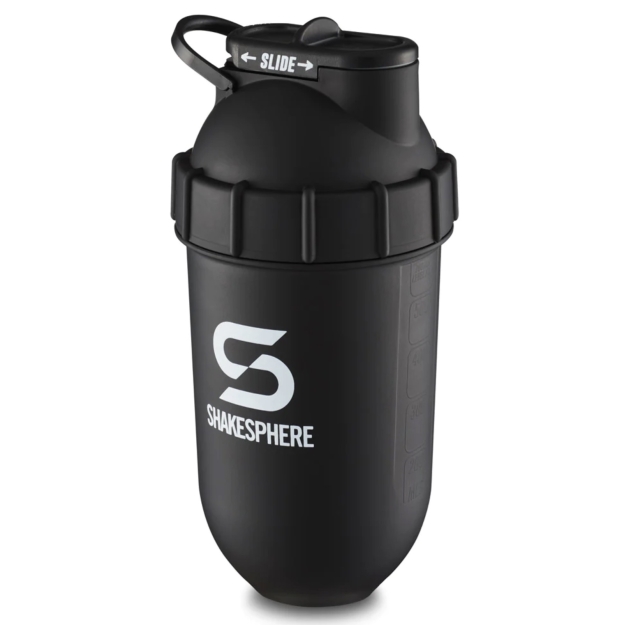 ShakeSphere Baltymų purtyklės buteliukas "Tumbler Original" 700 ml, Matinė juoda nuotrauka