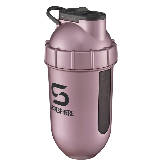 Baltymų purtyklės buteliukas "Tumbler View" 700 ml, Rose Gold