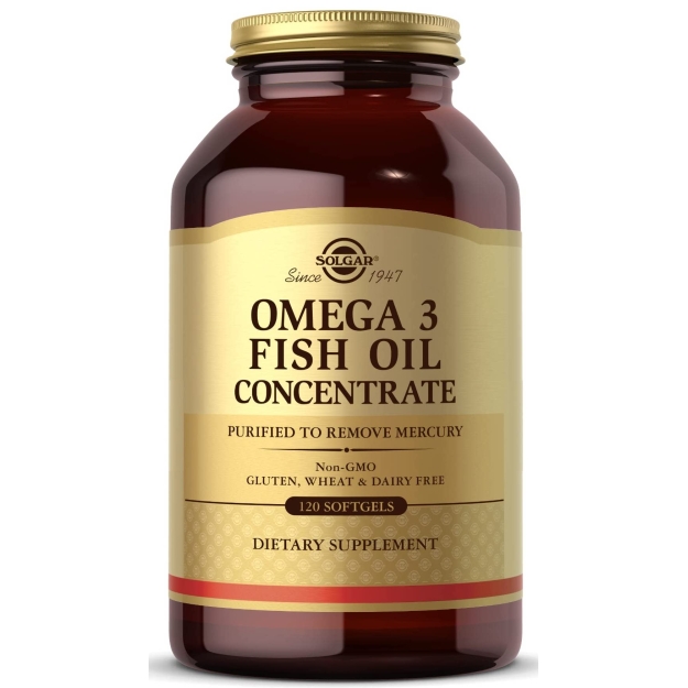 Omega 3 - žuvų taukų koncentratas 120 kapsulių