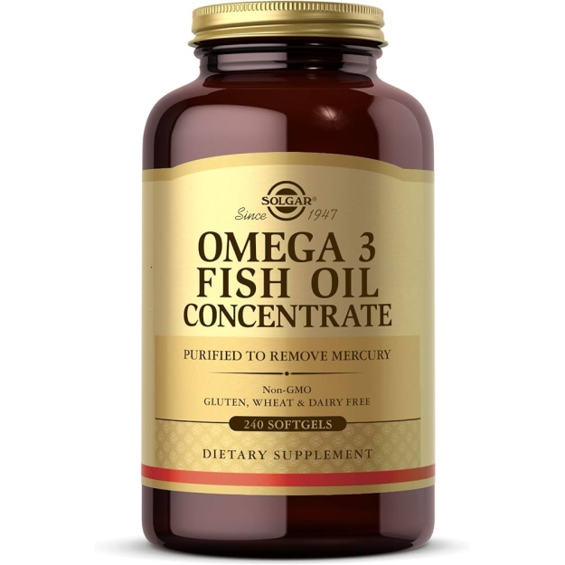 Solgar Omega 3 - žuvų taukų koncentratas 240 kapsulių Solgar Omega 3 - žuvų taukų koncentratas 240 kapsulių