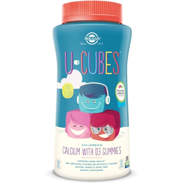 Solgar U-Cubes Kalcijs ar D3 120 košļājamām tabletēm Solgar U-Cubes Kalcijs ar D3 120 košļājamām tabletēm