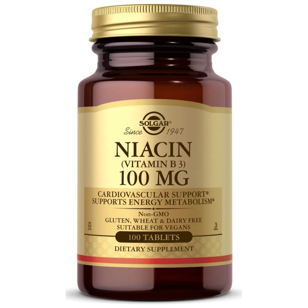 Solgar Niatsiin 100 mg 100 tabletti pilt Solgar Niatsiin 100 mg 100 tabletti foto