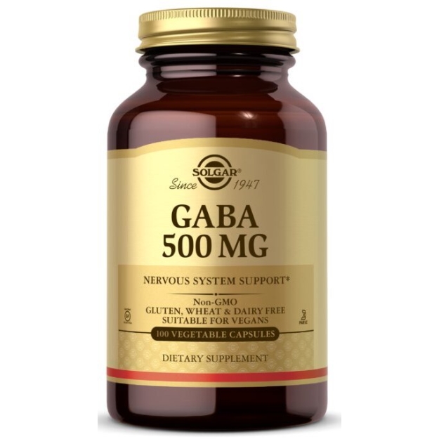 Solgar Gaba 500 mg 100 kapslit pilt Solgar Gaba 500 mg 100 kapslit foto