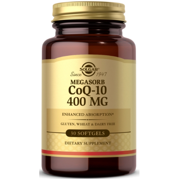 Solgar Megasorb CoQ10 400 mg 30 geelkapslit pilt Solgar Megasorb CoQ10 400 mg 30 geelkapslit foto