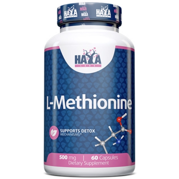 Haya Labs L-metionīns 500 mg 60 kapsulas bilde Haya Labs L-metionīns 500 mg 60 kapsulas fotogrāfija