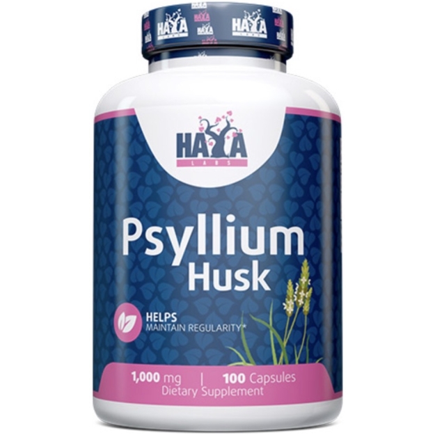 Haya Labs Psyllium Husk 500 mg 100 kapslit pilt Haya Labs Psyllium Husk 500 mg 100 kapslit foto