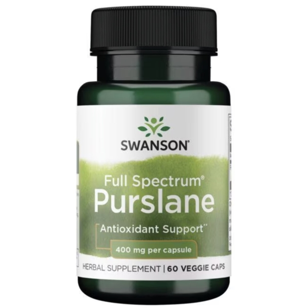 Swanson Purslane 400 mg 60 vegan capsules picture Swanson Purslane 400 mg 60 vegan capsules photo