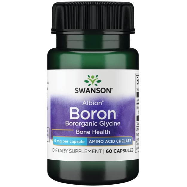 Swanson Albion Borono bororganinis glicinas 6 mg 60 kapsulių paveikslėlį Swanson Albion Borono bororganinis glicinas 6 mg 60 kapsulių nuotrauka