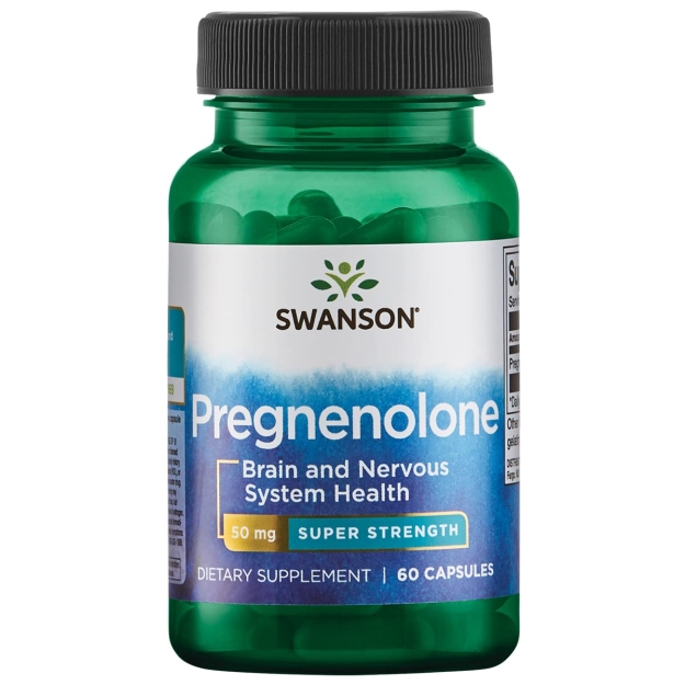 Swanson Pregnenoloon 50 mg 60 kapslit foto