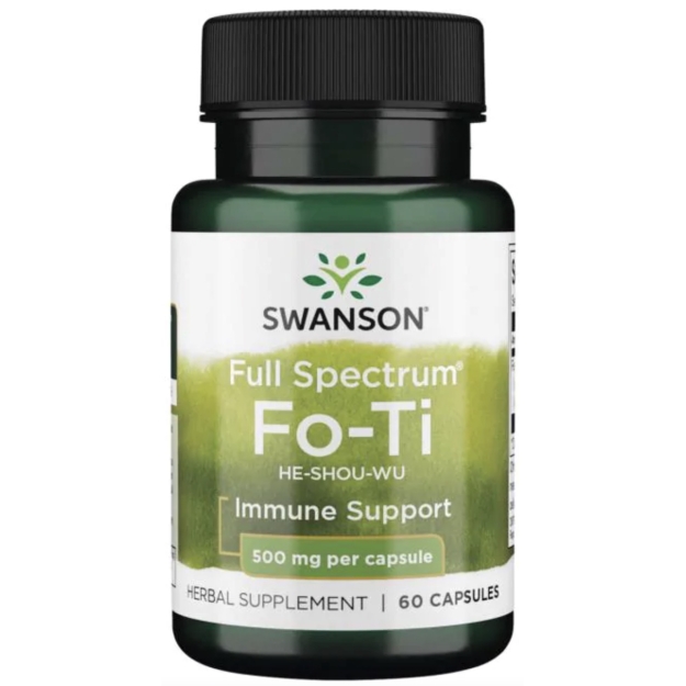 Swanson Fo-TI (He-Shou-Wu) 500 mg 60 capsules picture Swanson Fo-TI (He-Shou-Wu) 500 mg 60 capsules photo