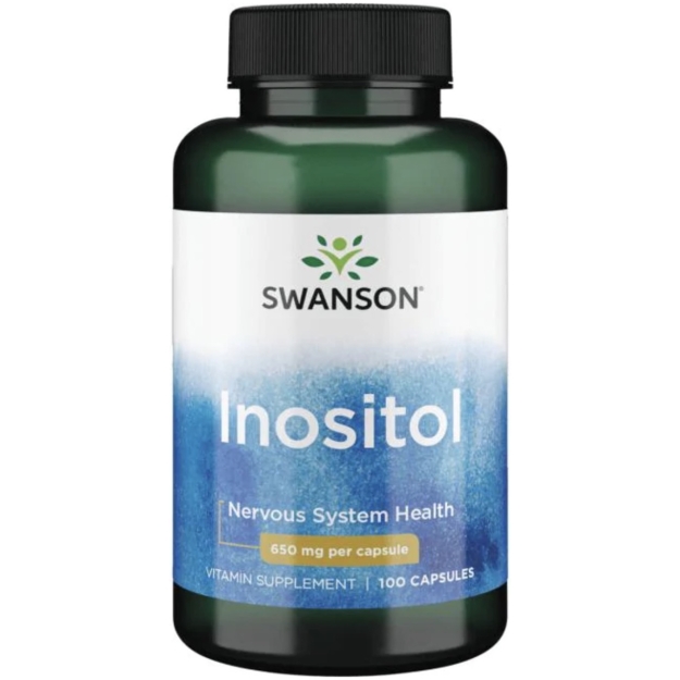 Swanson Inozitolis 650 mg 100 kapsulių paveikslėlį Swanson Inozitolis 650 mg 100 kapsulių nuotrauka