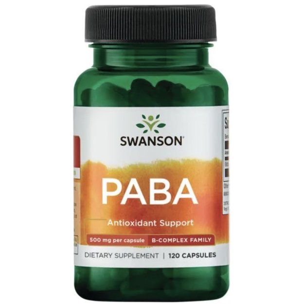 Paba 500 mg 120 kapsulės