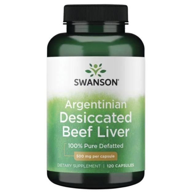 Swanson Argentīnas kaltētas liellopu aknas 500 mg 120 kapsulas bilde Swanson Argentīnas kaltētas liellopu aknas 500 mg 120 kapsulas fotogrāfija