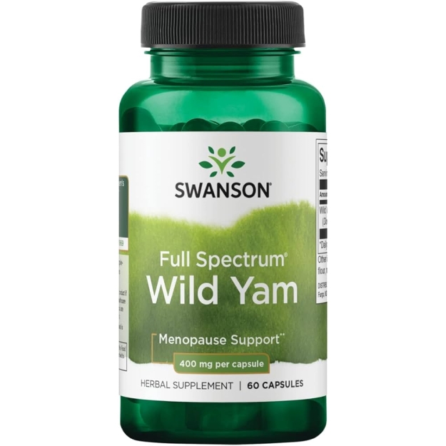 Swanson Wild Yam 400 mg 60 kapsulių paveikslėlį Swanson Wild Yam 400 mg 60 kapsulių nuotrauka