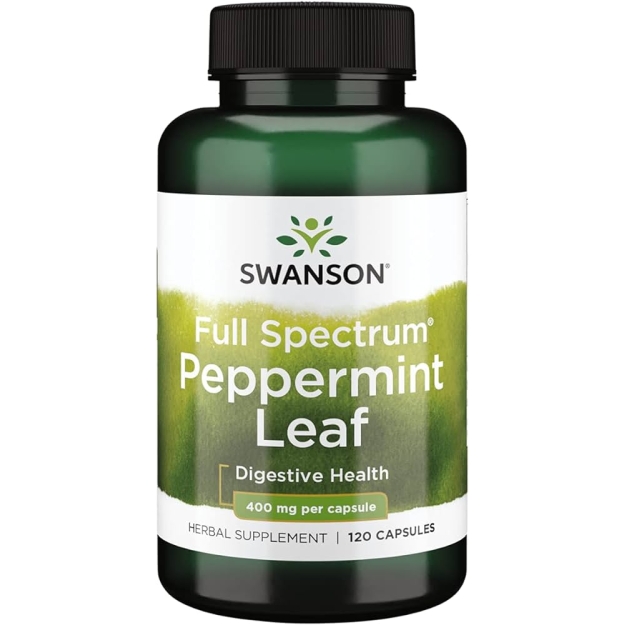 Swanson Full Spectrum Piparmētru lapas 400 mg 120 kapsulas Swanson Full Spectrum Piparmētru lapas 400 mg 120 kapsulas