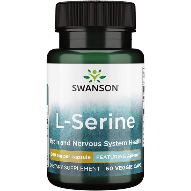 L-serine 500 mg 60 vegan capsules