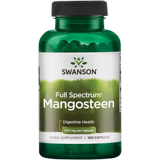 Swanson Mangosteen 500 mg 100 kapsulių Swanson Mangosteen 500 mg 100 kapsulių