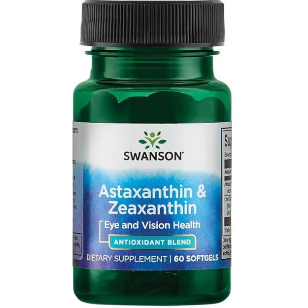 Swanson Astaxanthin and Zeaxanthin 60 softgels picture Swanson Astaxanthin and Zeaxanthin 60 softgels photo