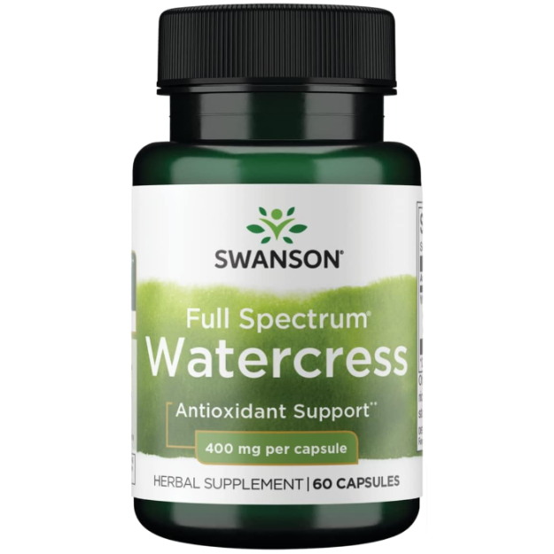 Swanson Full Spectrum Watercress 400 mg 60 kapslit pilt Swanson Full Spectrum Watercress 400 mg 60 kapslit foto