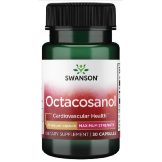 Swanson Oktakosanooli Maximum Strength 20 mg 30 kapslit pilt Swanson Oktakosanooli Maximum Strength 20 mg 30 kapslit foto