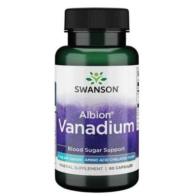 Swanson Ultra Albion Vanadium 5 mg 60 kapsulas Swanson Ultra Albion Vanadium 5 mg 60 kapsulas