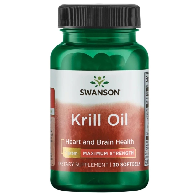 Swanson Масло криля 1000 мг 30 гелевых капсул картинка Swanson Масло криля 1000 мг 30 гелевых капсул фото