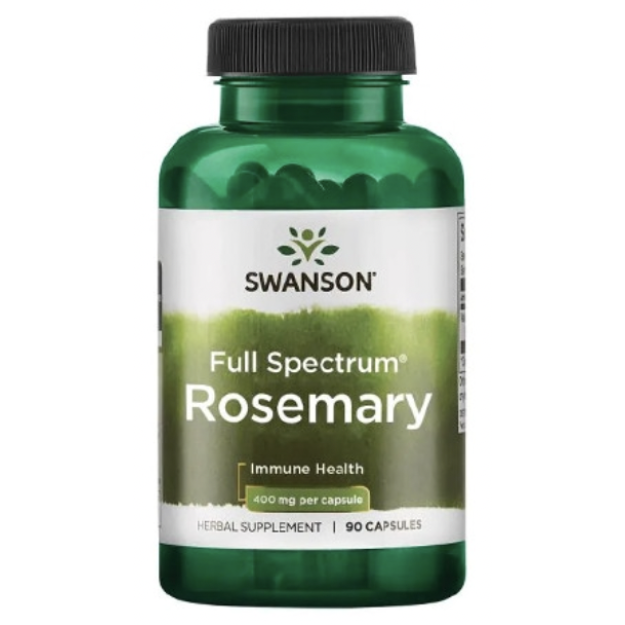 Swanson Full Spectrum Rozmarīns 400 mg 90 kapsulas Swanson Full Spectrum Rozmarīns 400 mg 90 kapsulas