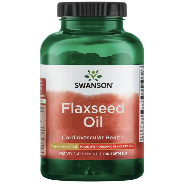 Swanson Linsēklu eļļa 1000 mg 100 gēla kapsulas Swanson Linsēklu eļļa 1000 mg 100 gēla kapsulas