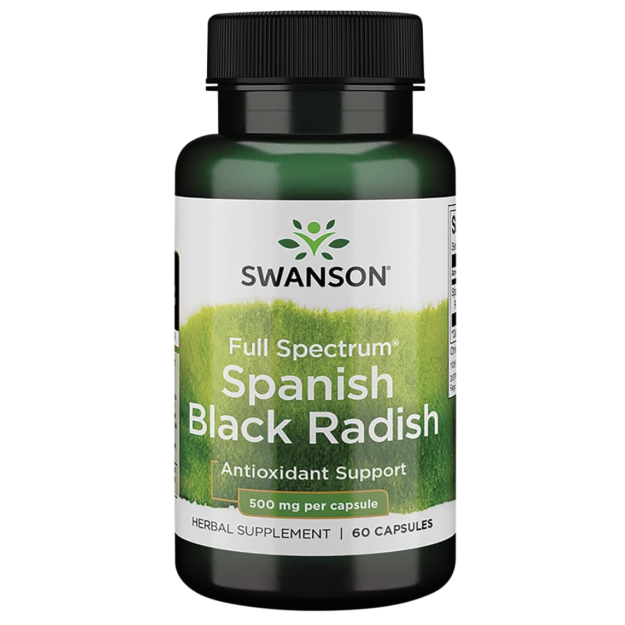Swanson Full Spectrum Ispanijos juodasis ridikas 500 mg 60 kapsulių Swanson Full Spectrum Ispanijos juodasis ridikas 500 mg 60 kapsulių