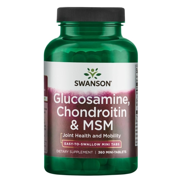 Swanson Glükoosamiin, kondroitiin ja MSM 360 minitabletti Swanson Glükoosamiin, kondroitiin ja MSM 360 minitabletti