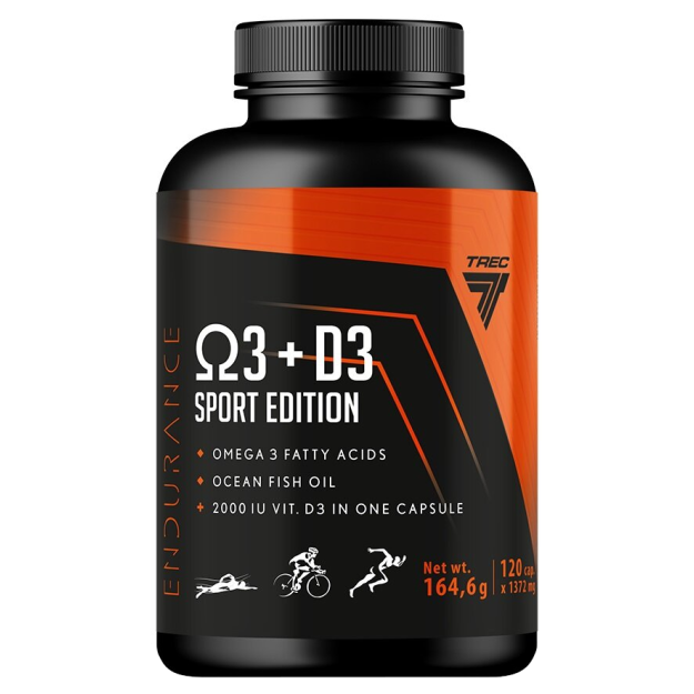 Omega 3 + D3 Sport Edition 120 kapslit