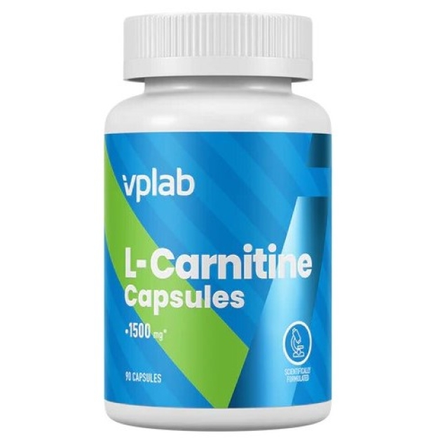 VPLab Nutrition L-karnitīns 500 mg 90 kapsulas VPLab Nutrition L-karnitīns 500 mg 90 kapsulas