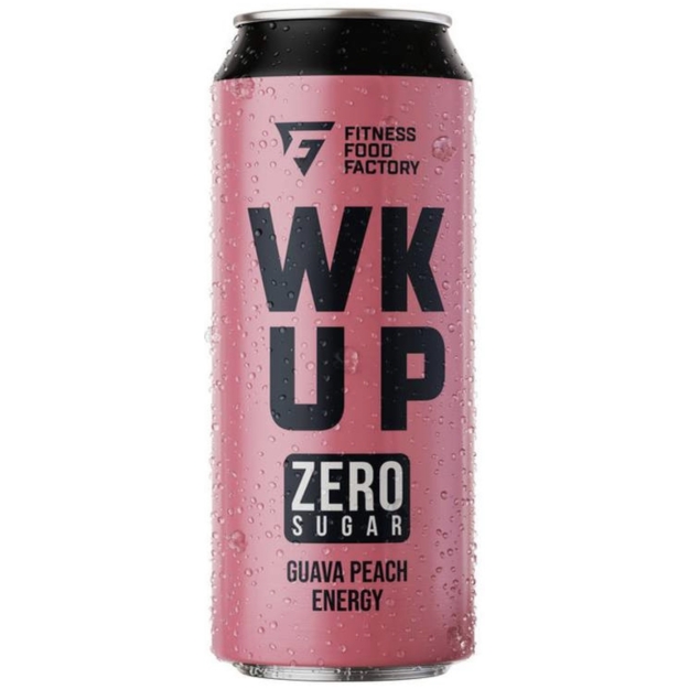 Fitness Food Factory Enerģijas dzēriens WK UP - Guaava persiku bez cukura Fitness Food Factory Enerģijas dzēriens WK UP - Guaava persiku bez cukura