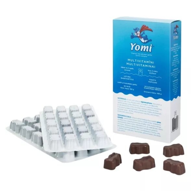Yomi Мультивитамины 60 шоколадных мишек Yomi Мультивитамины 60 шоколадных мишек