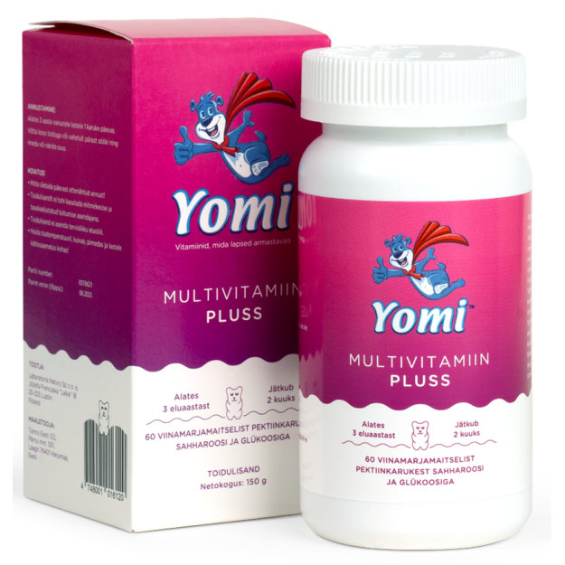 Yomi Multivitamin Plus 60 chewable bears Yomi Multivitamin Plus 60 chewable bears