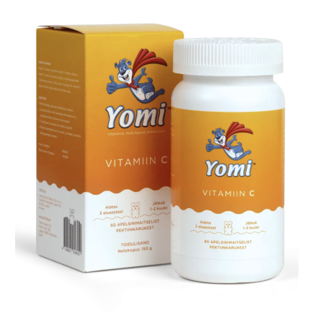 Yomi C-vitamiin 60 kummikarud pilt Yomi C-vitamiin 60 kummikarud foto
