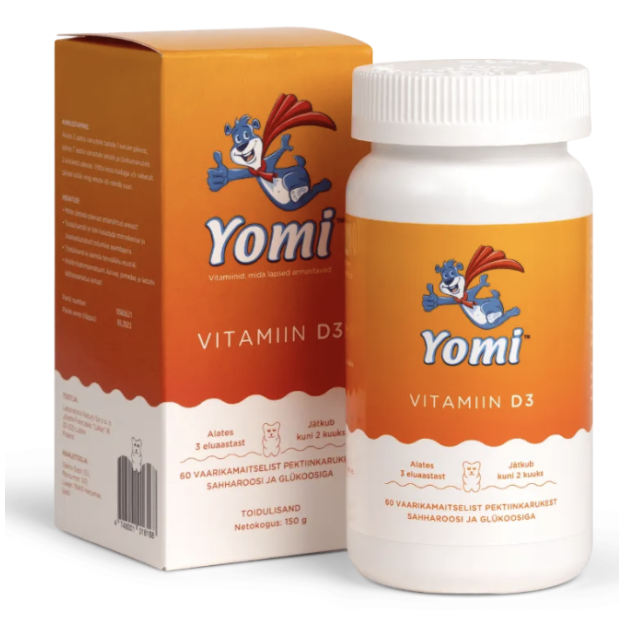 Yomi Vitamin D 60 chewable bears Yomi Vitamin D 60 chewable bears