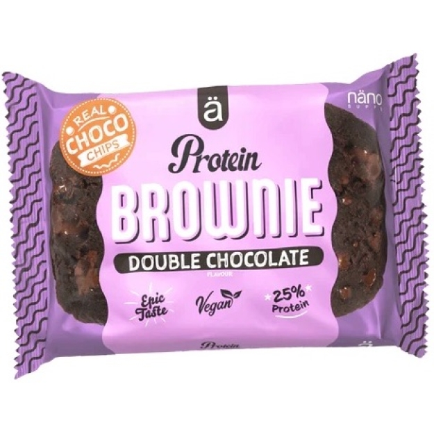 Ä Nano supps Protein Brownie 60 g - Double Chocolate