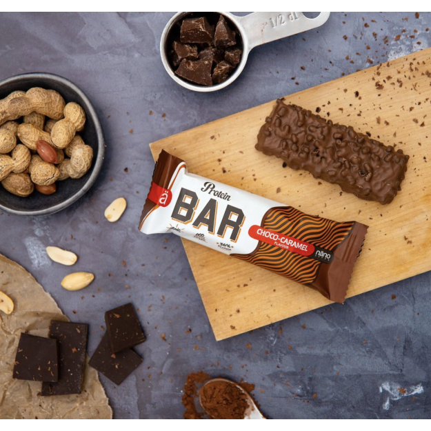 Ä Nano supps Ä Proteīna batoniņš Šokolādes karamele 58 g bilde Ä Nano supps Ä Proteīna batoniņš Šokolādes karamele 58 g fotogrāfija